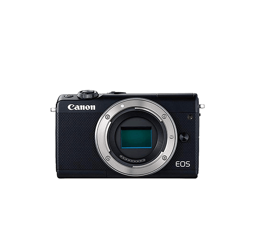 Canon EOS M200 標準&望遠レンズセット　ブラック　ミラーレス一眼カメラレンタル