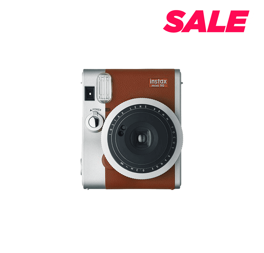 instax mini90 ネオクラシック　フィルム20枚付き　ブラウン　チェキレンタル